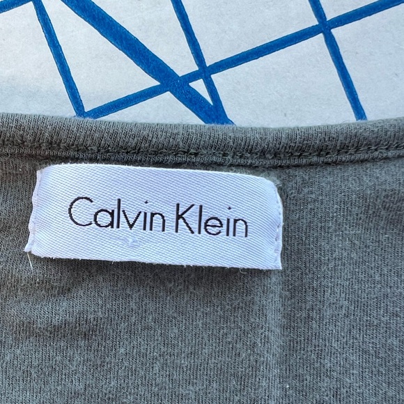 CALVIN KLEIN Floor Length Green Dress MATERNITY CASUAL BEACH Empire Waist Med/Lg - Picture 7 of 9